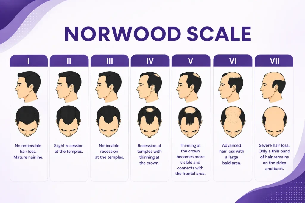  hair thinning in men norwood scale
